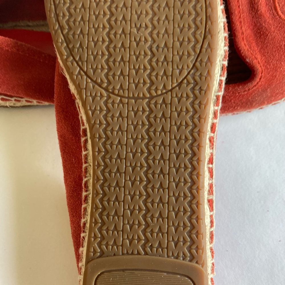 Michael Kors Red Suede Flats Espadrilles size 8.5 - Picture 11 of 13
